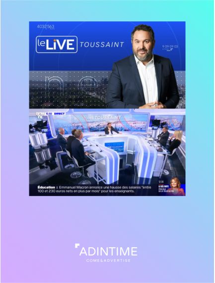 BFM TV - Parrainage Pack Live