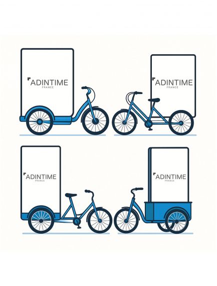 Vélo publicitaire Biporteur...