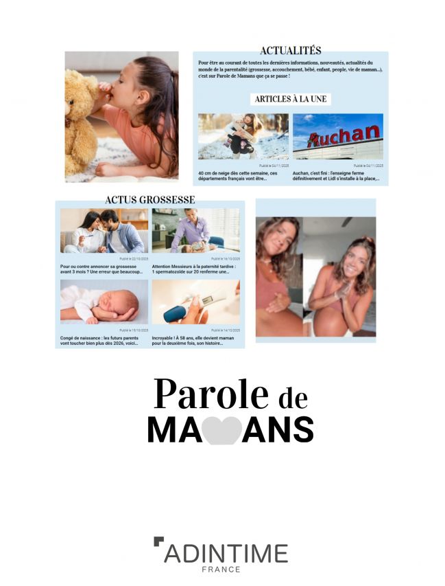 Display ads in PAROLES DE MAMANS| Quotes & Rates