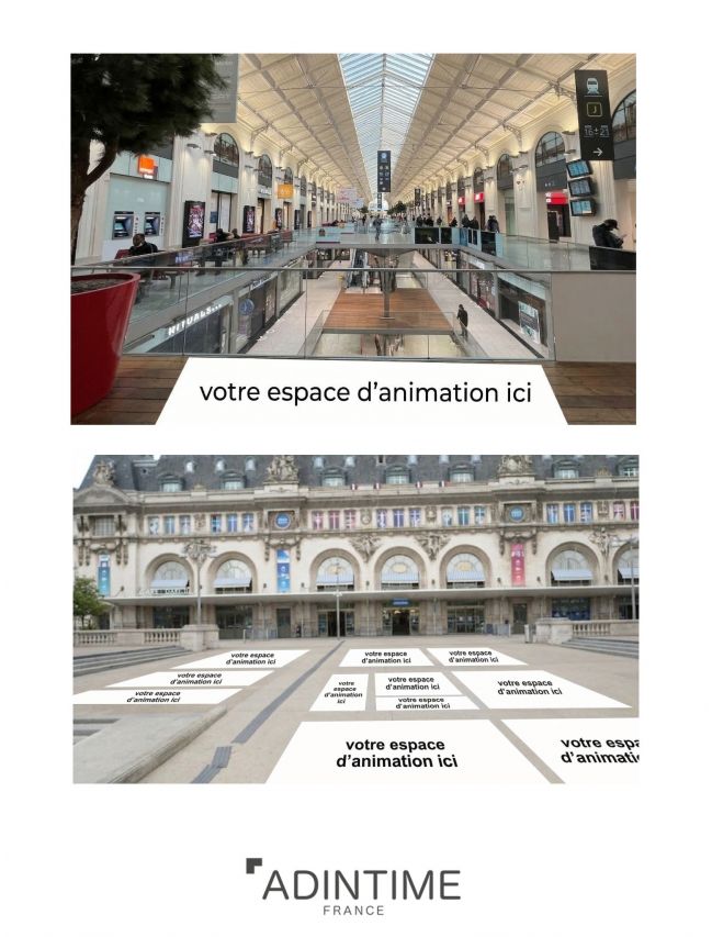 Animation marketing en gare