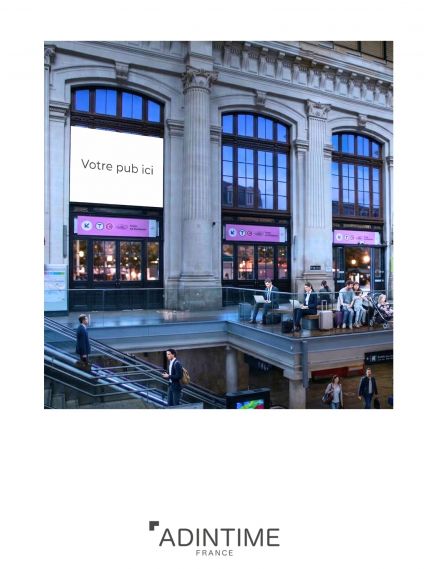 Habillage événementiel en gare