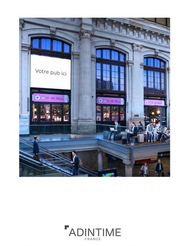 Habillage événementiel en gare