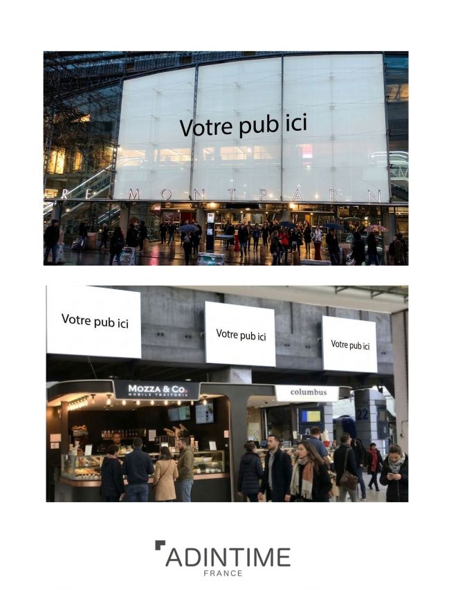 Advertising at Paris Gare Montparnasse