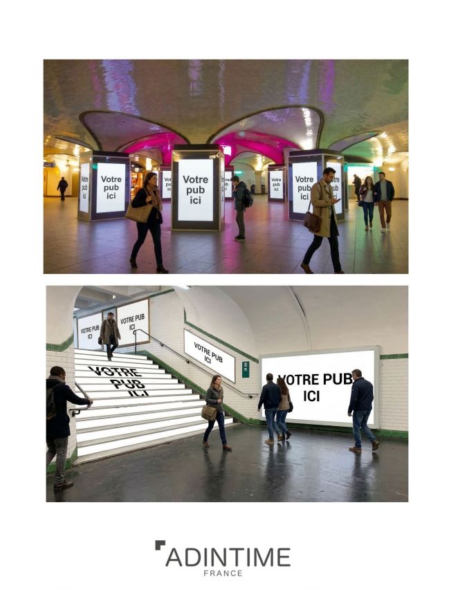 Habillage de station de métro