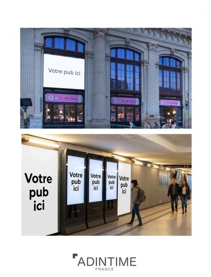 Publicité en gare de Bordeaux