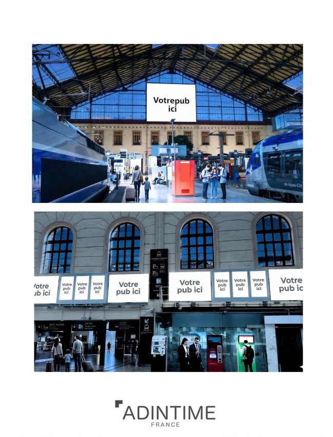 Publicité en gare de Marseille