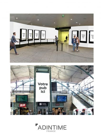 Publicité en gare de Lille