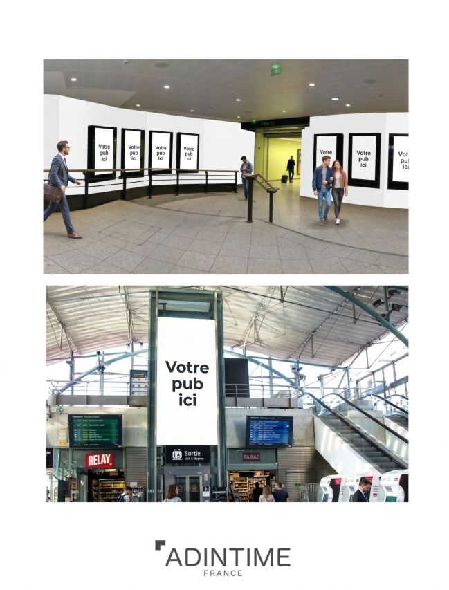 Publicité en gare de Lille