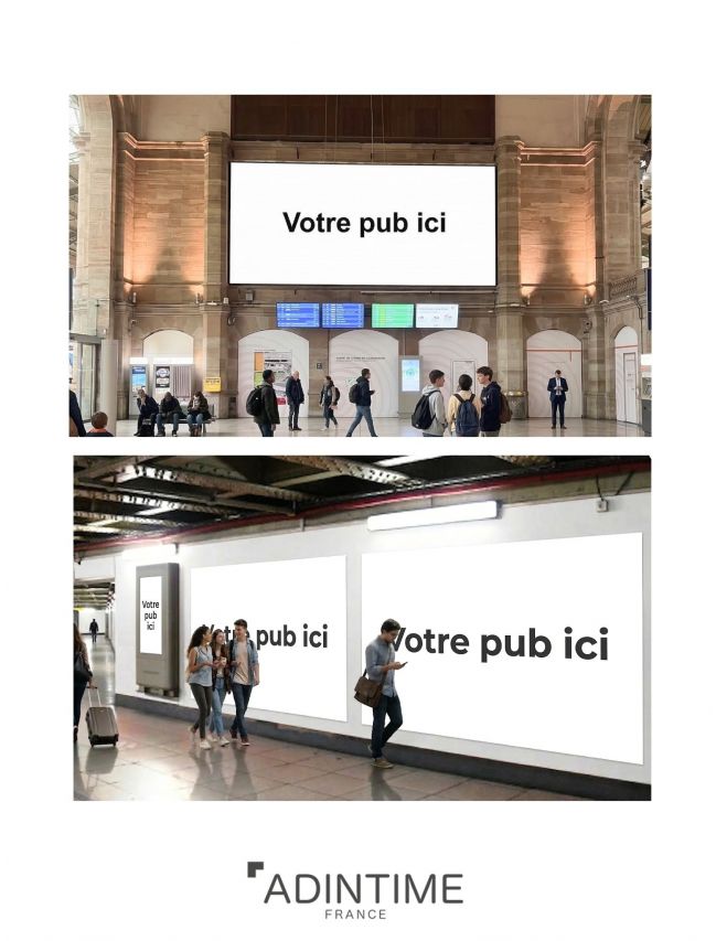 Advertising at Strasbourg station