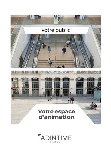 Publicité en gare de Toulouse