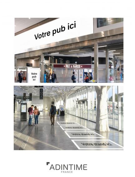 Publicité en gare de Nantes