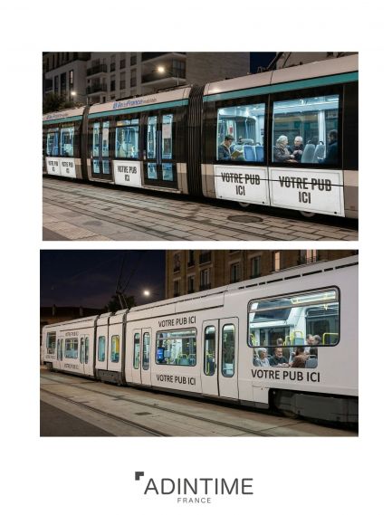 Publicité tramway Paris