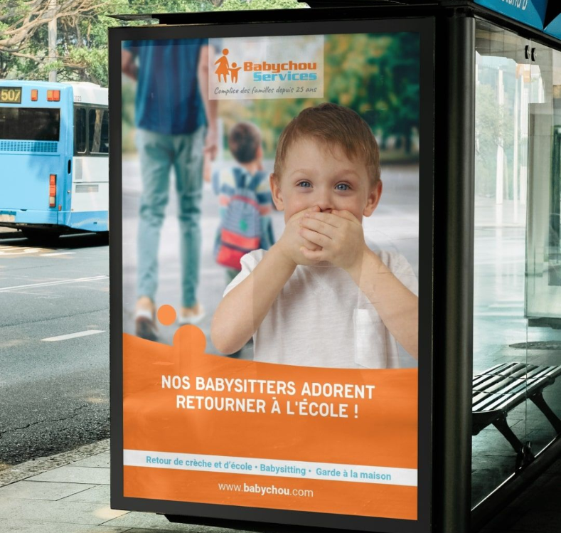 affichage bus babychou