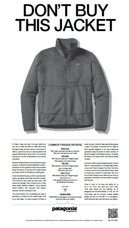 don't buy this jacket greenwashing patagonia