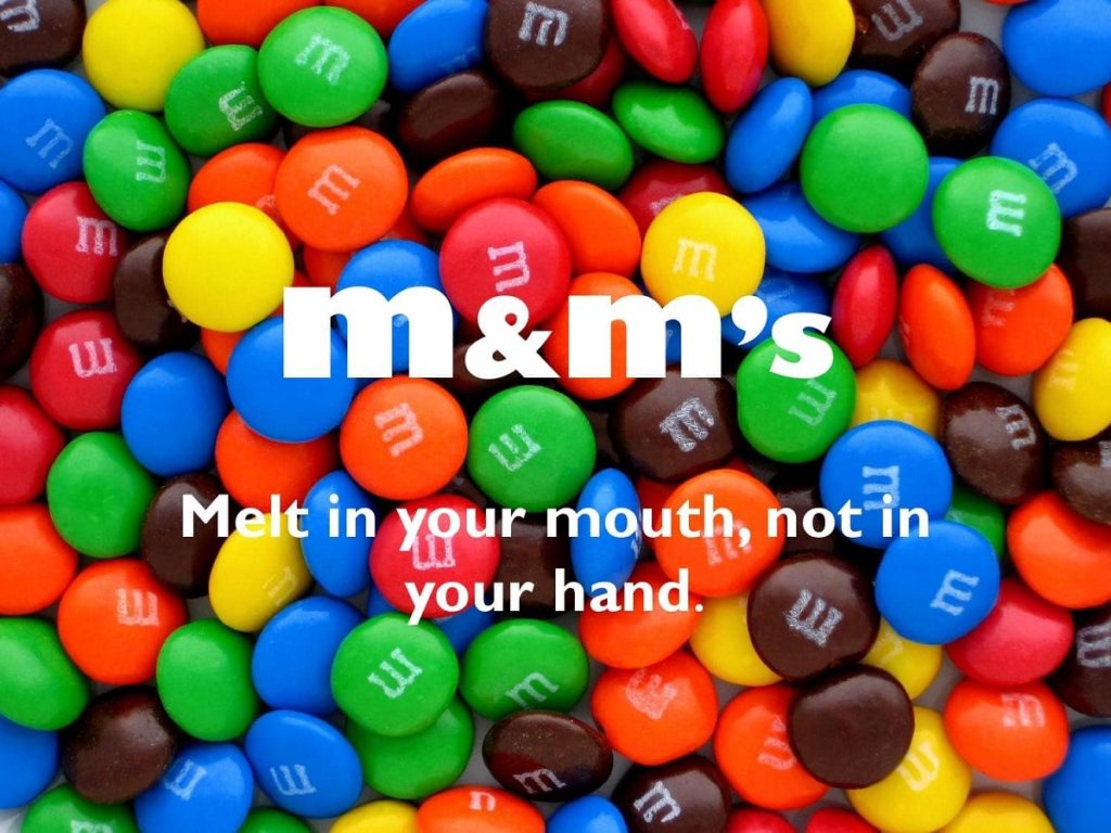 mms melt in your moutch not in your hand