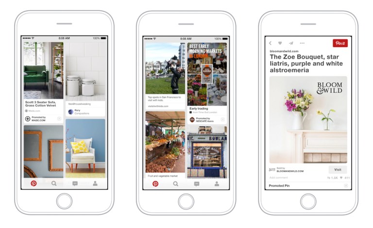 Pinterest taux de conversion