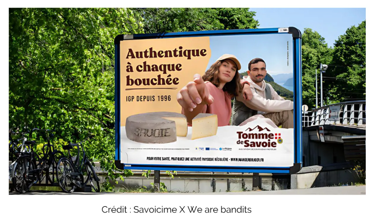 panneau publicitaire tomme de savoie